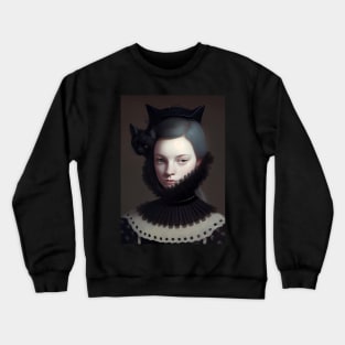 Miss black kitty Crewneck Sweatshirt